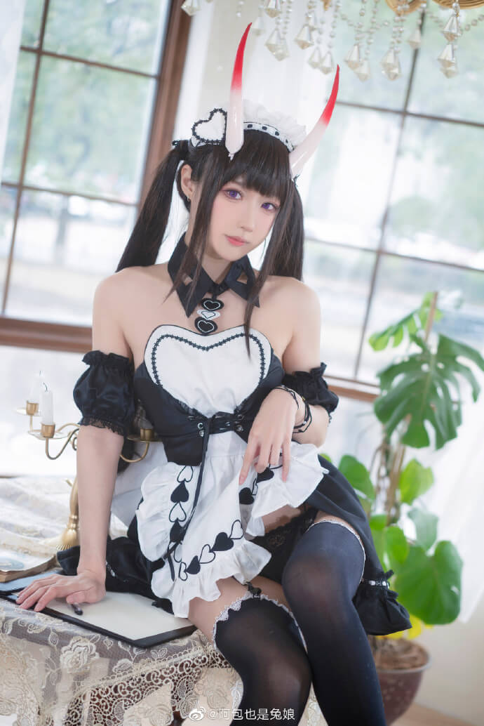碧蓝航线能代女仆cos，想听人叫你主人吗?