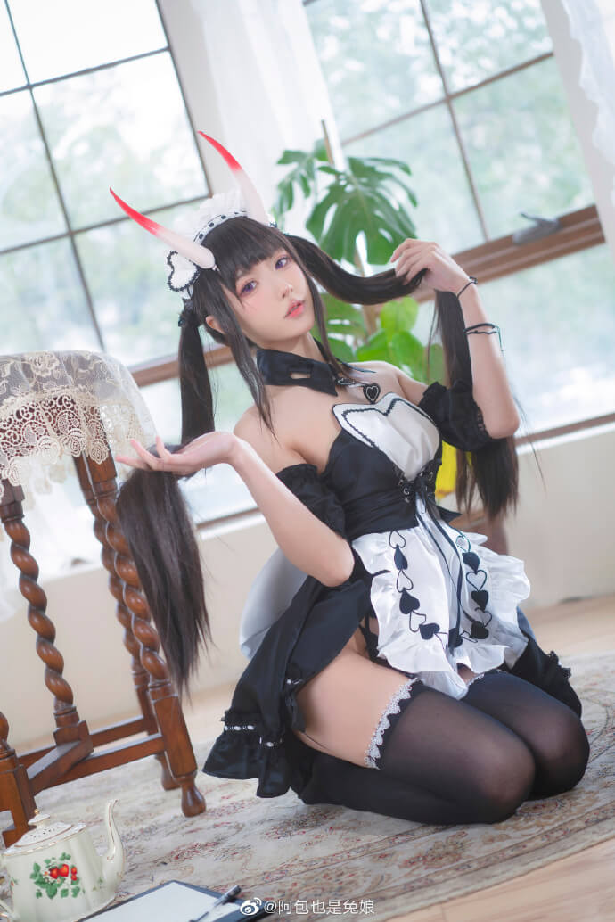 碧蓝航线能代女仆cos，想听人叫你主人吗?
