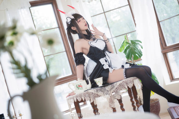 碧蓝航线能代女仆cos，想听人叫你主人吗?
