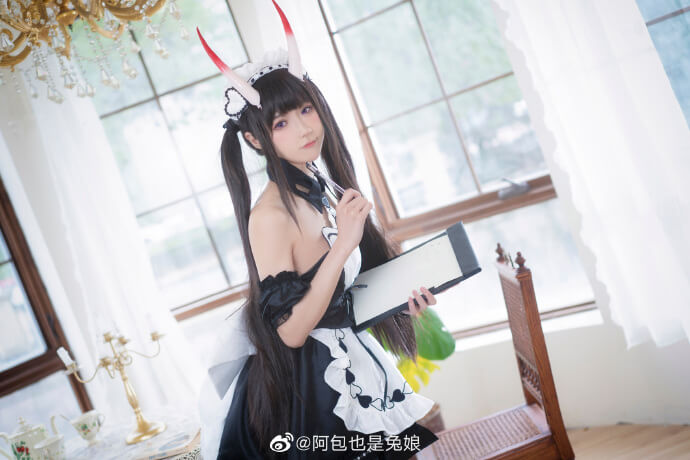 碧蓝航线能代女仆cos，想听人叫你主人吗?