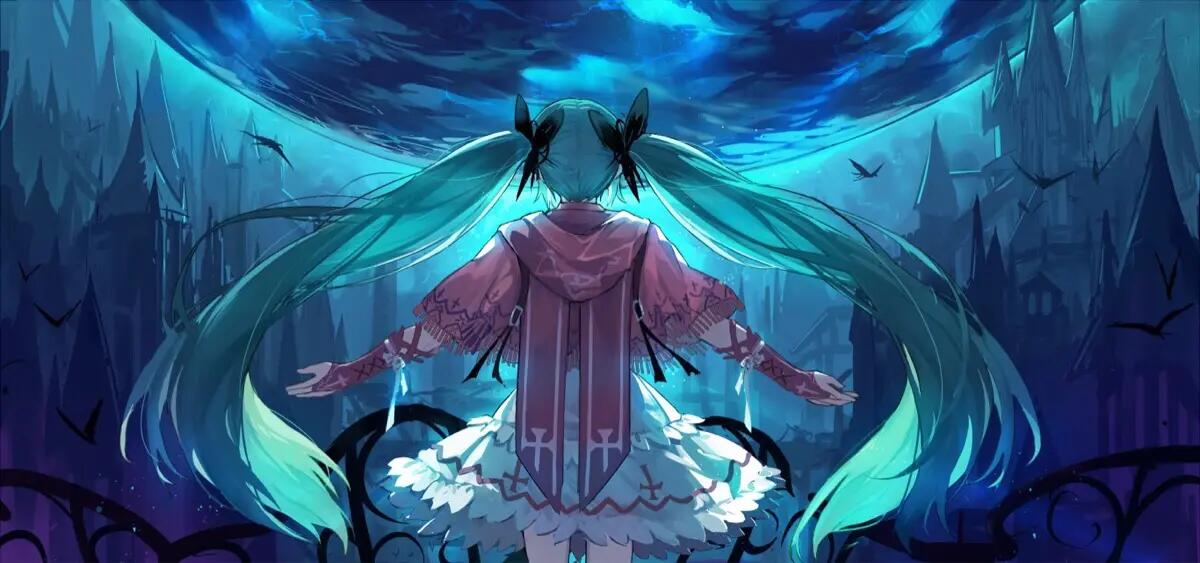 1663205650700538.jpg 初音未来为什么变成蓝色的了 很多同人作品中初音头发也是蓝色