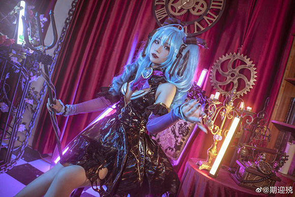 二次元cosplay:初音未来小恶魔cos