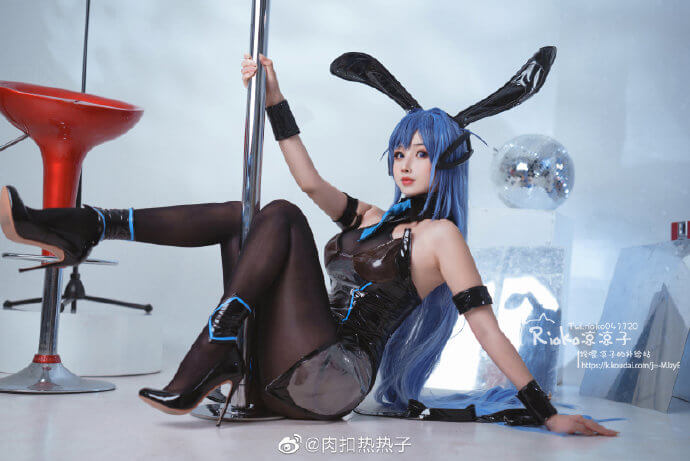 《碧蓝航线》花园兔女郎cosplay 花园换装「跃动的舞台时间!」cos