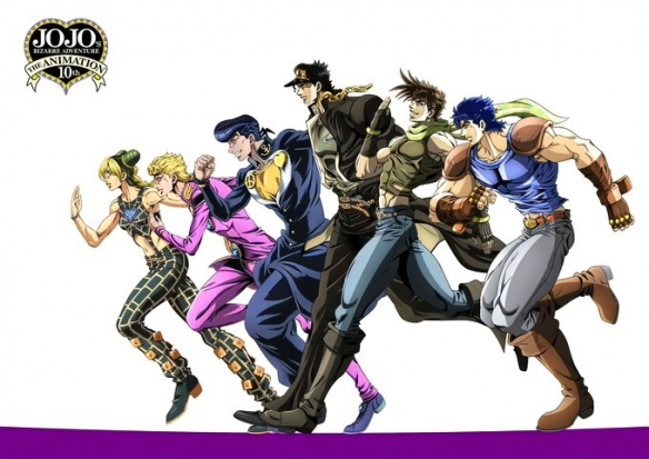 《JOJO的奇妙冒险》十周年贺图，六位“JOJO”同屏登场!