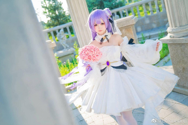 《碧蓝航线》独角兽换装「梦想的纯白誓约~」cosplay