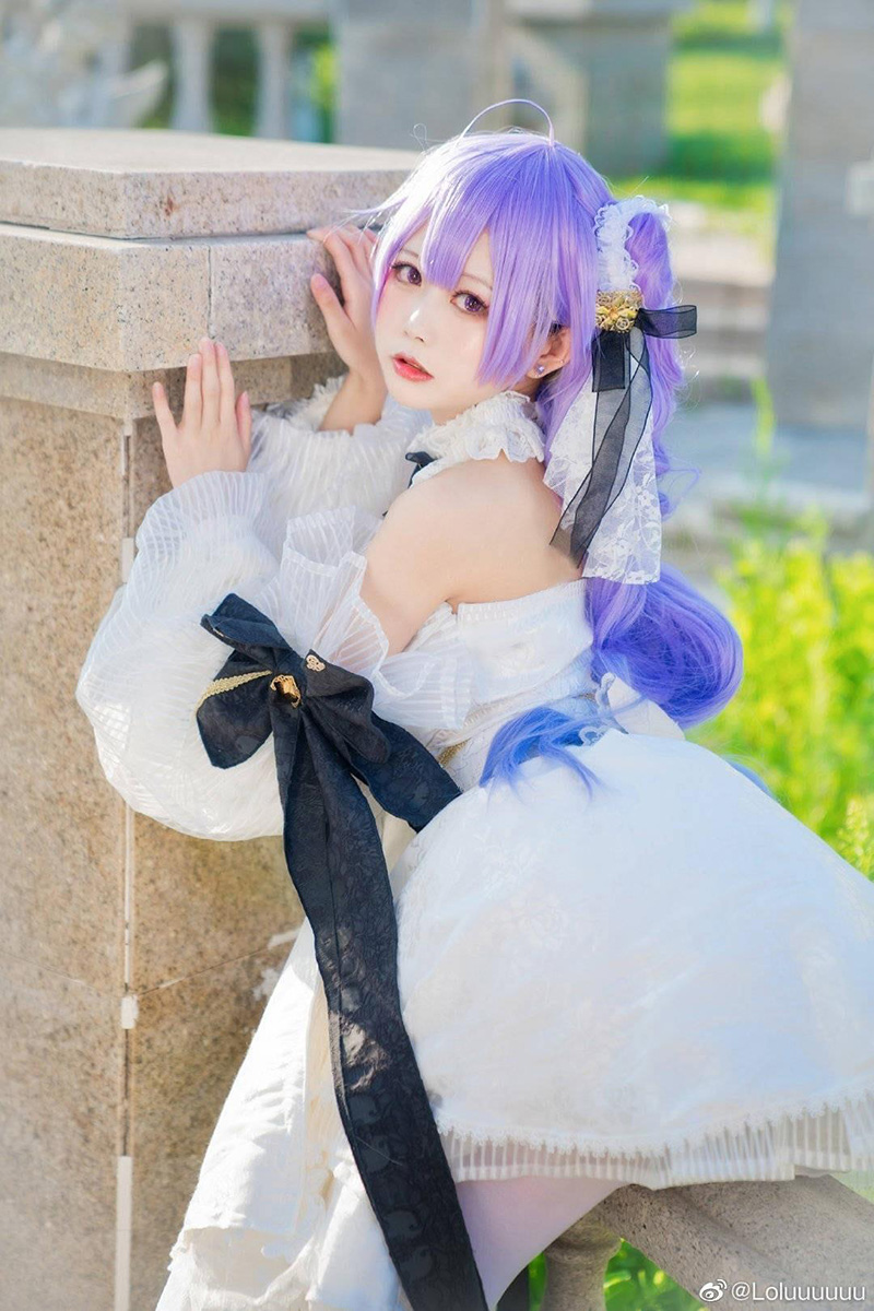 《碧蓝航线》独角兽换装「梦想的纯白誓约~」cosplay
