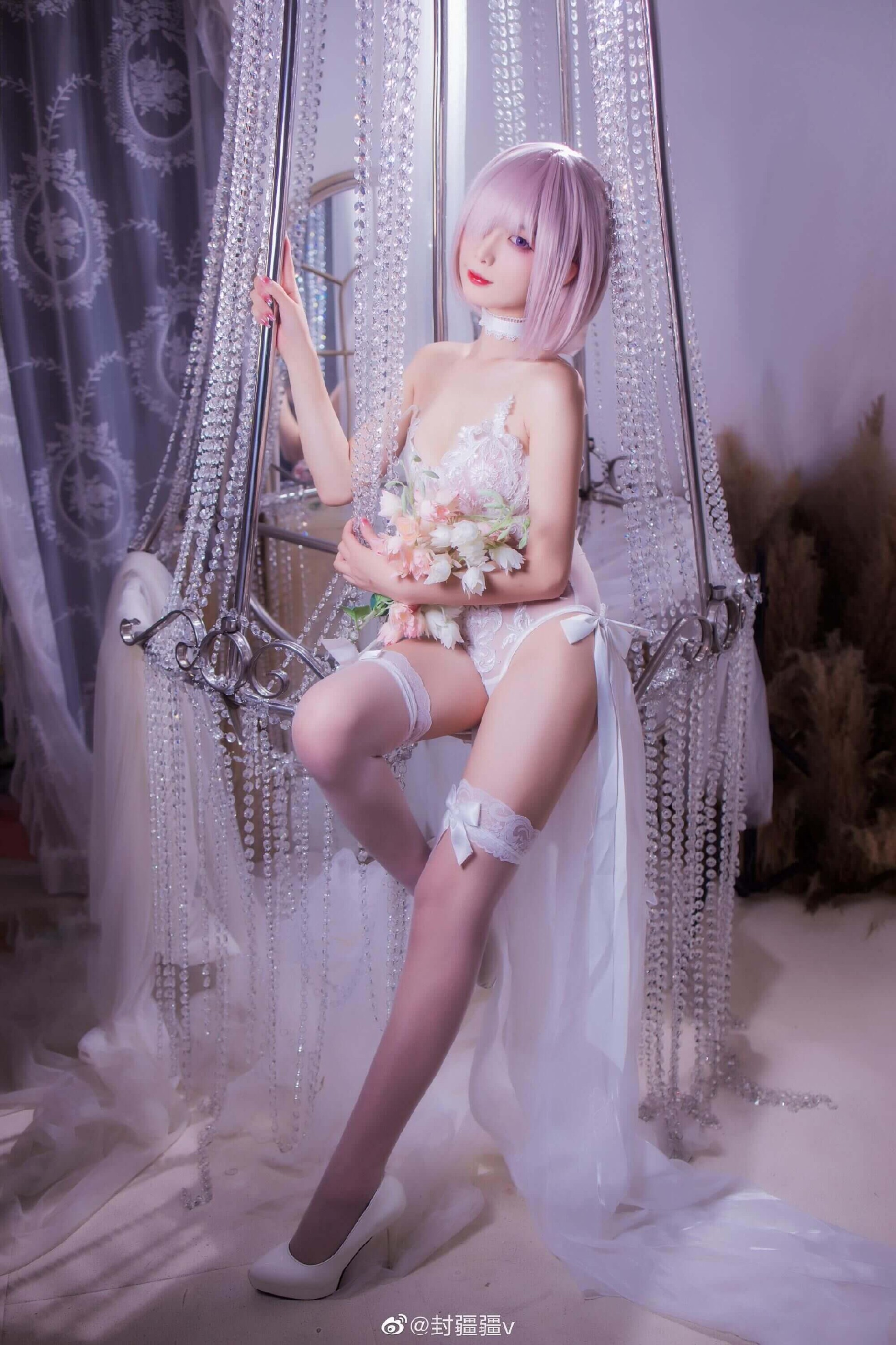 《FGO》玛修同人婚纱cos