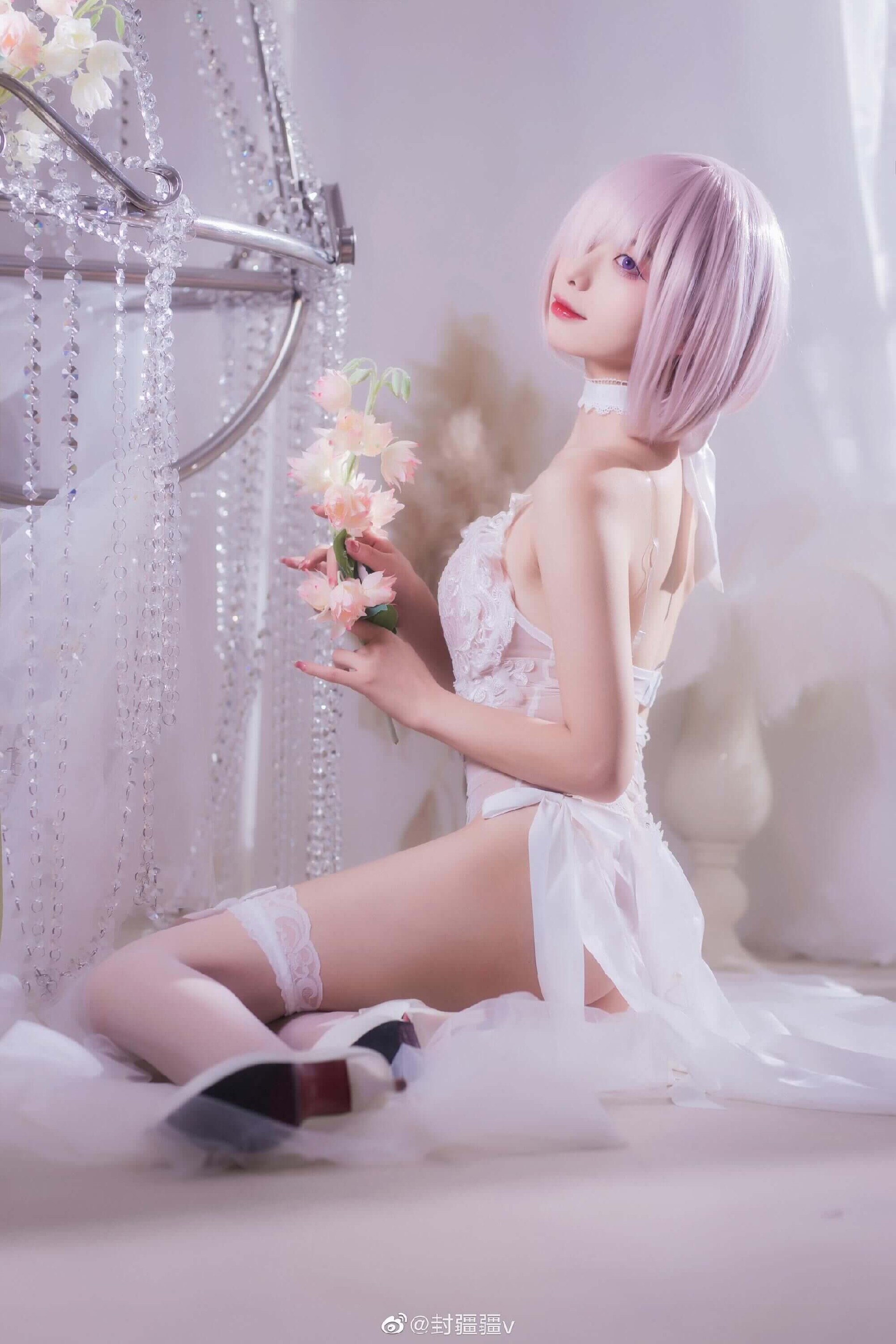 《FGO》玛修同人婚纱cos