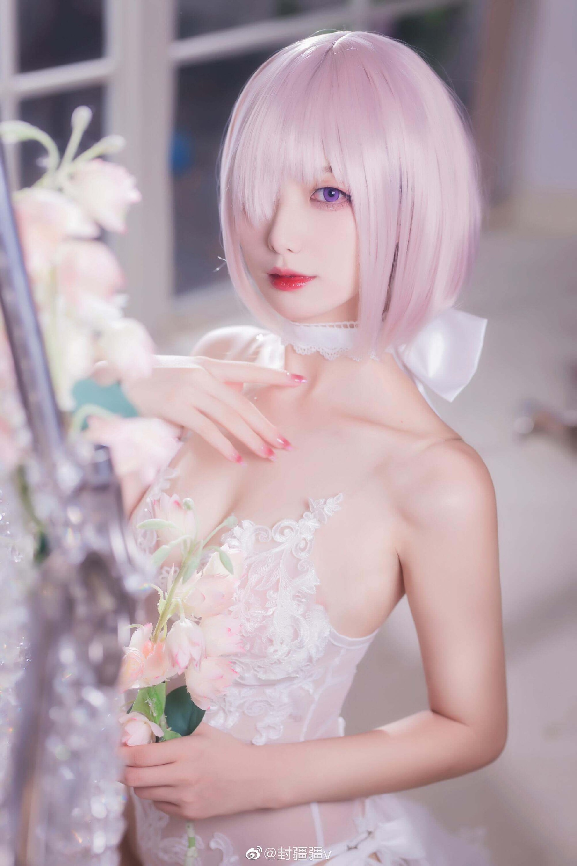 《FGO》玛修同人婚纱cos