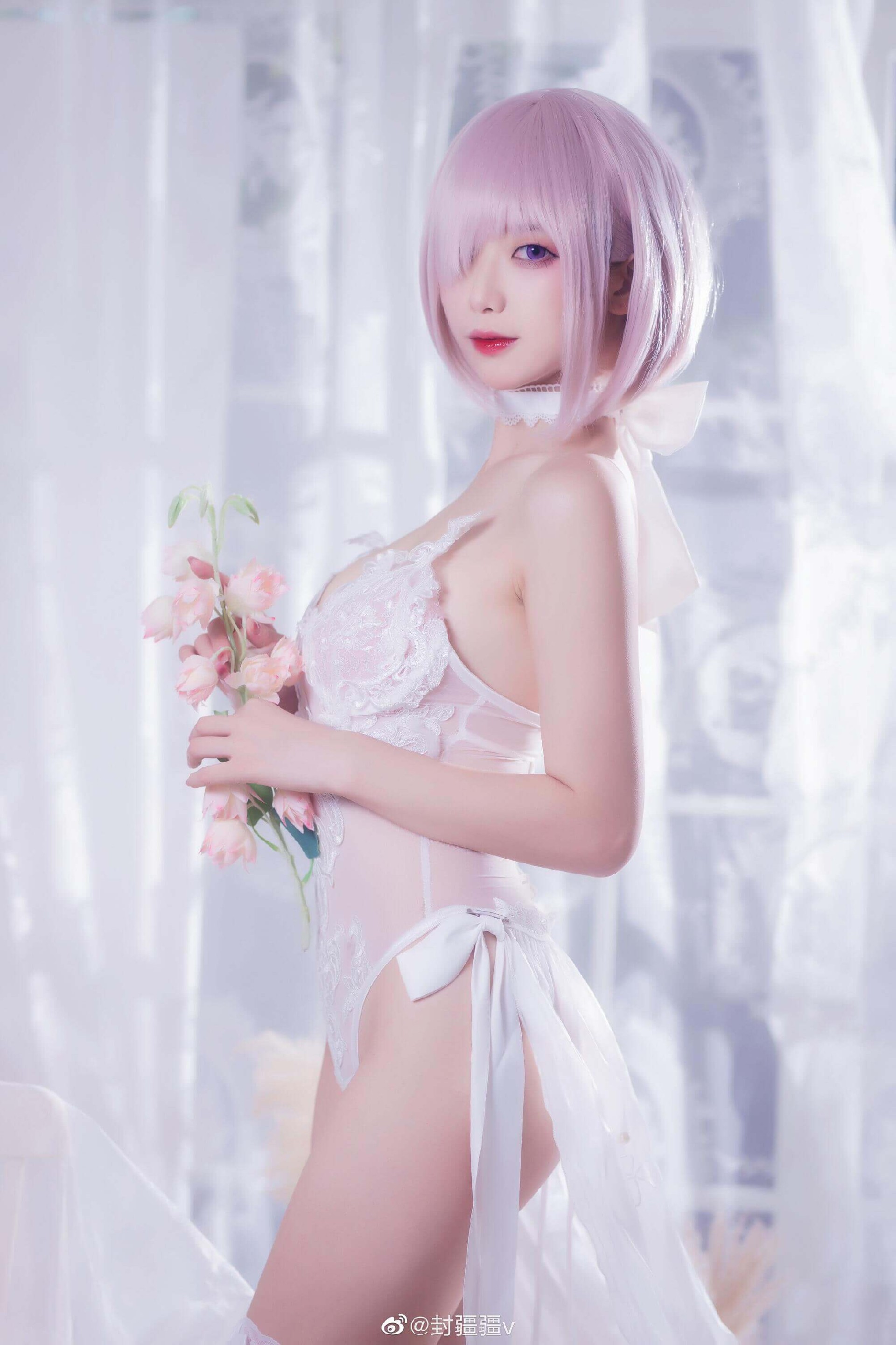 《FGO》玛修同人婚纱cos