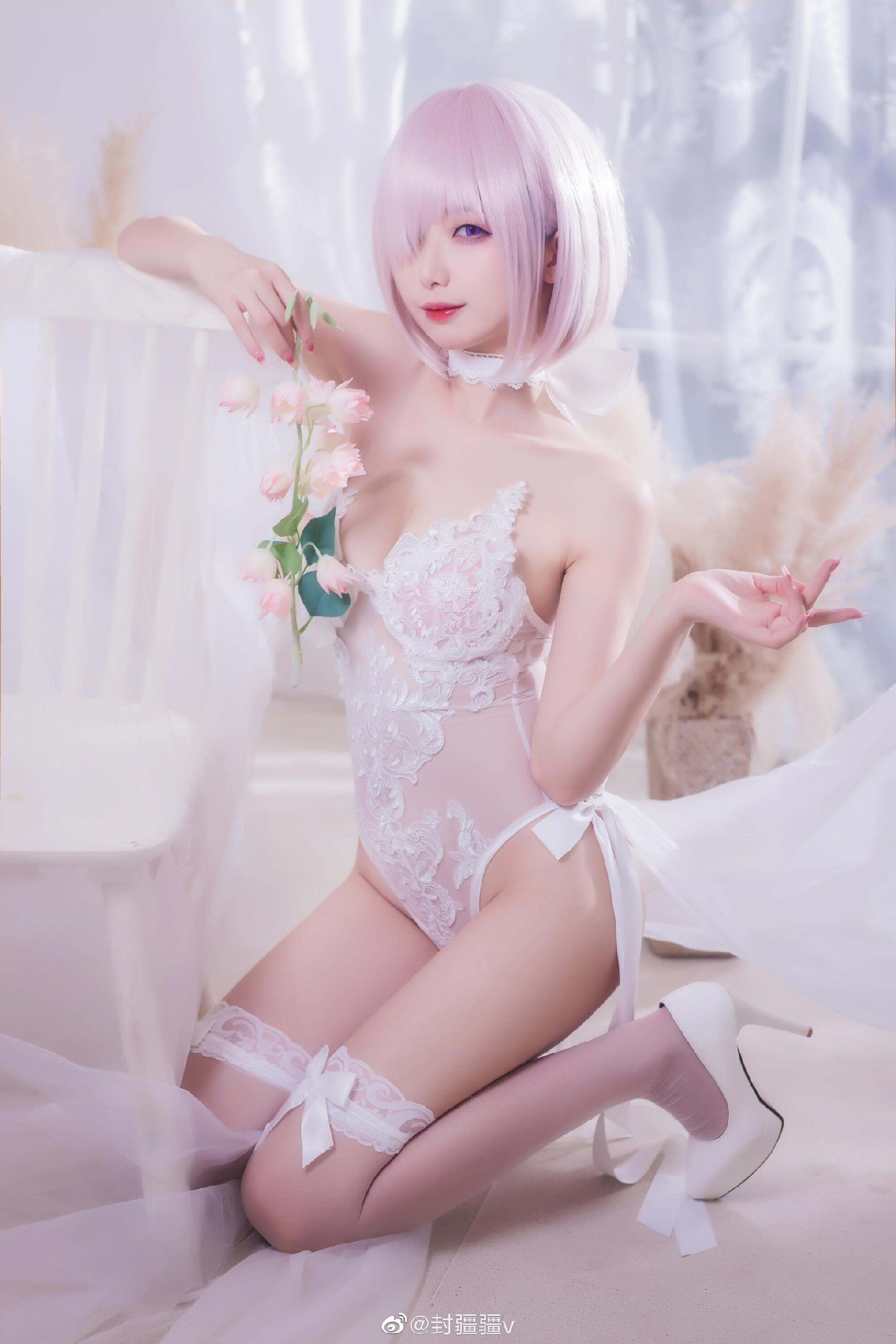 《FGO》玛修同人婚纱cos