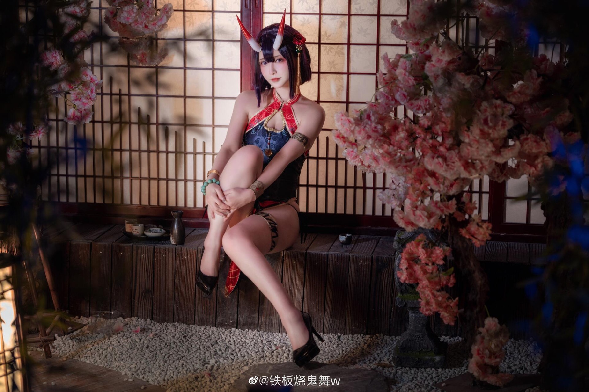 《FGO》酒吞童子旗袍cosplay CN铁板烧鬼舞w