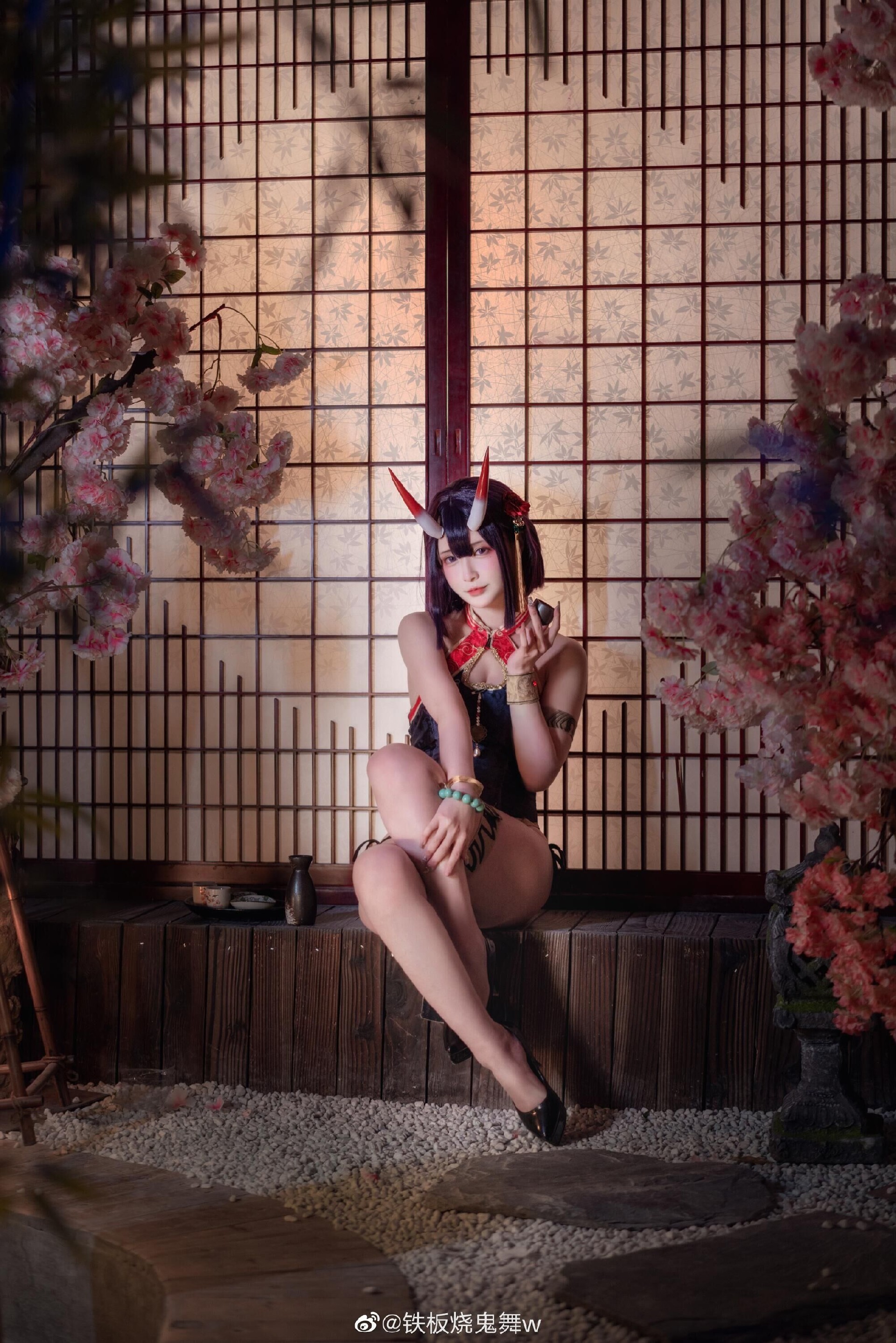 《FGO》酒吞童子旗袍cosplay CN铁板烧鬼舞w