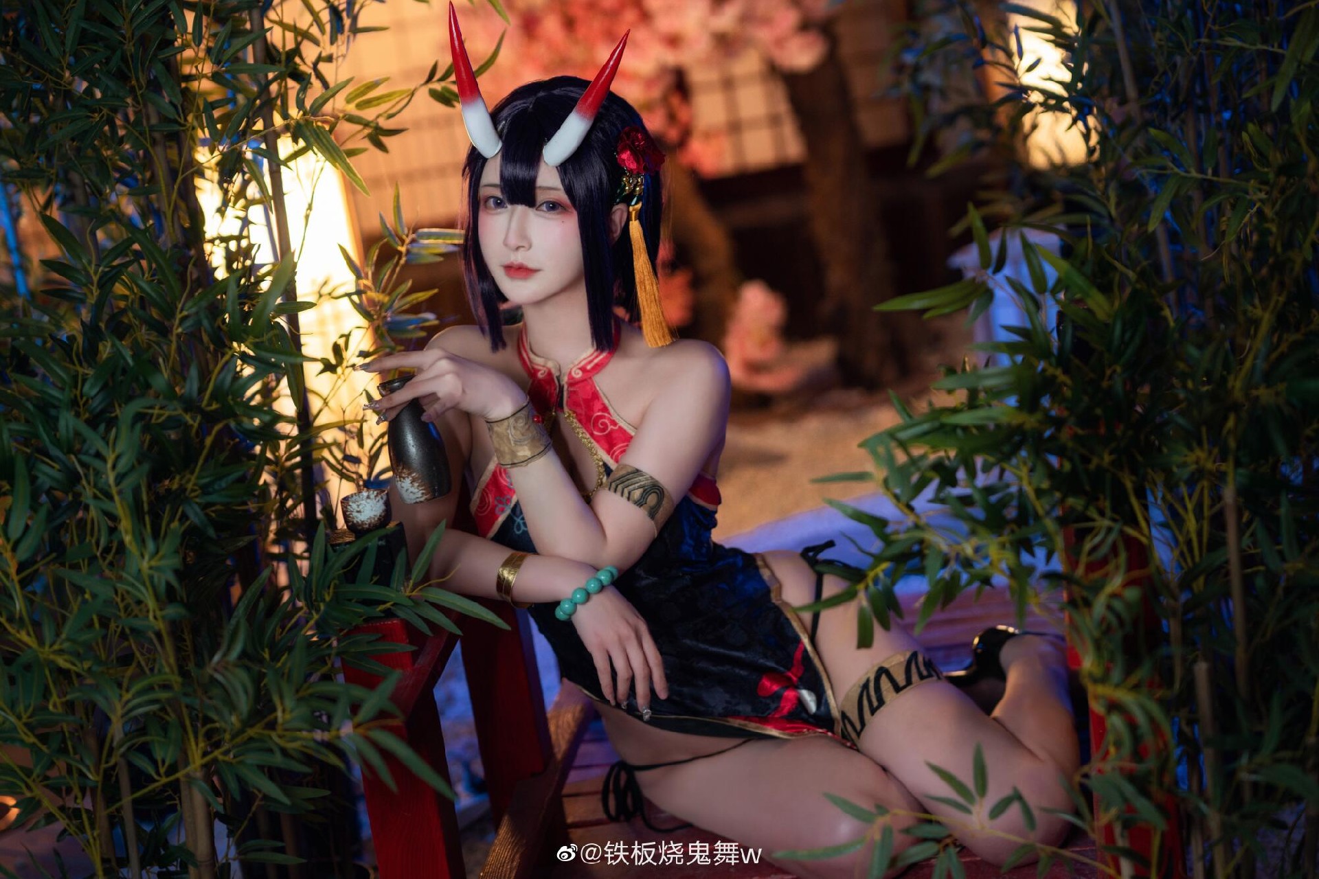 《FGO》酒吞童子旗袍cosplay CN铁板烧鬼舞w