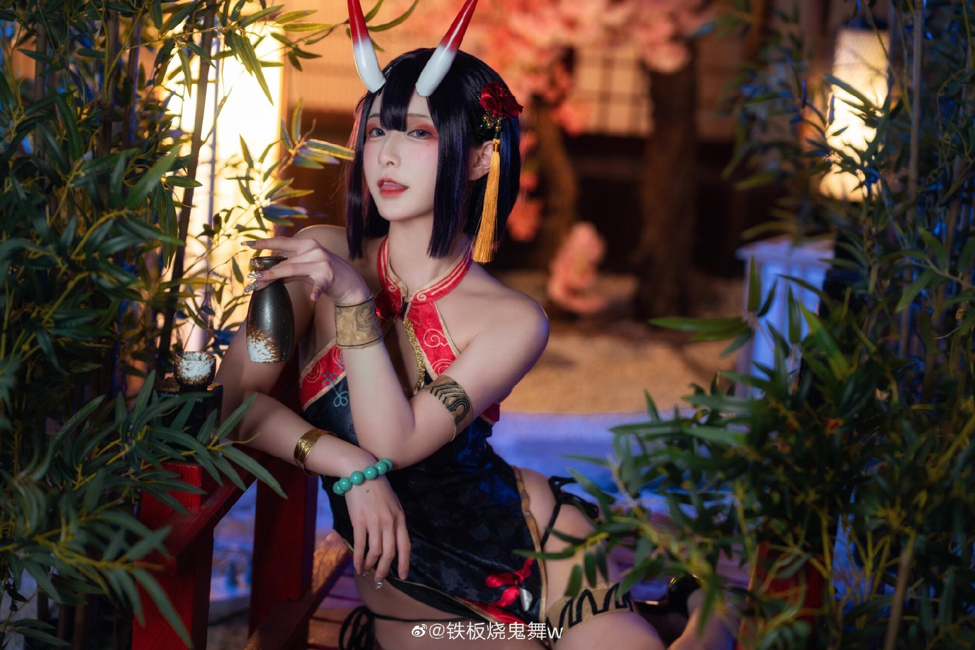 《FGO》酒吞童子旗袍cosplay CN铁板烧鬼舞w