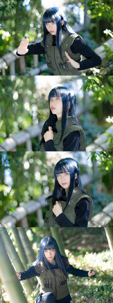 《火影忍者》日向雏田忍者服cosplay
