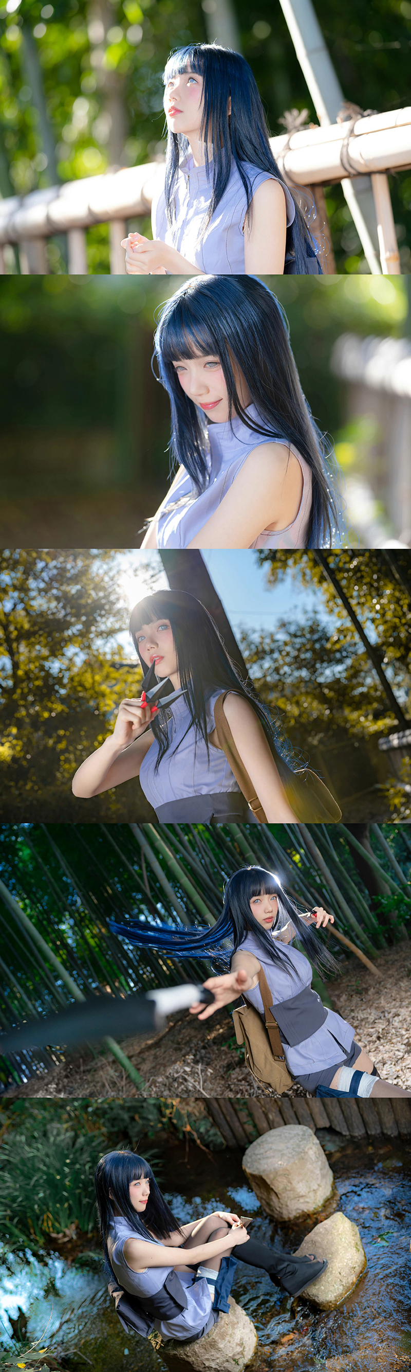《火影忍者》日向雏田忍者服cosplay