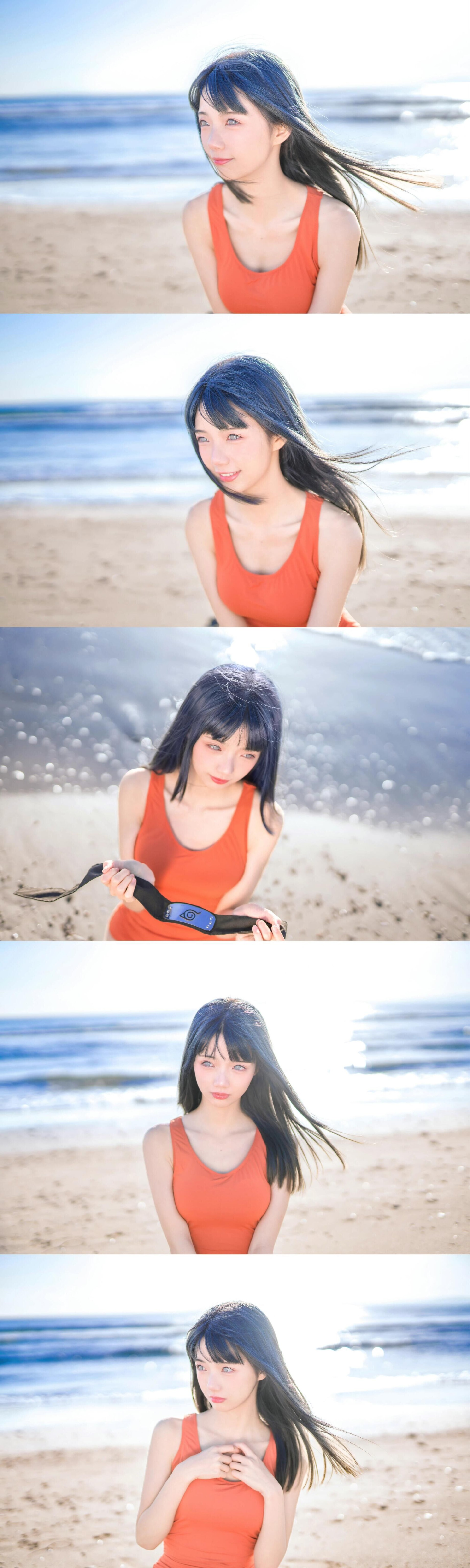 《火影忍者》日向雏田忍者服cosplay