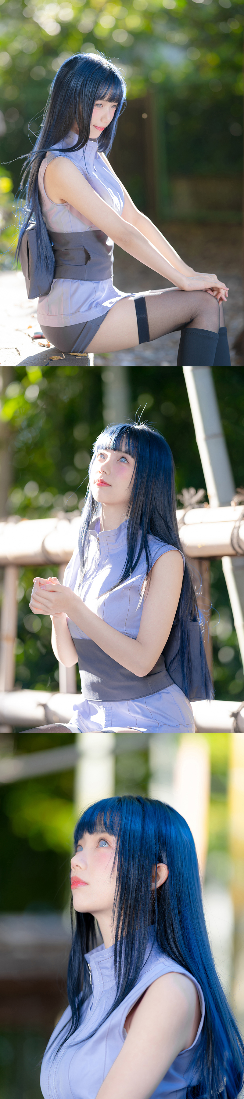 《火影忍者》日向雏田忍者服cosplay