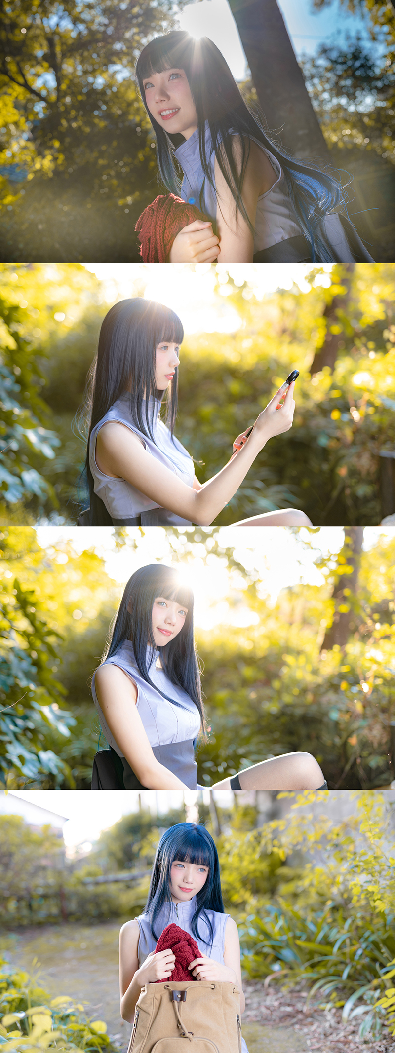《火影忍者》日向雏田忍者服cosplay