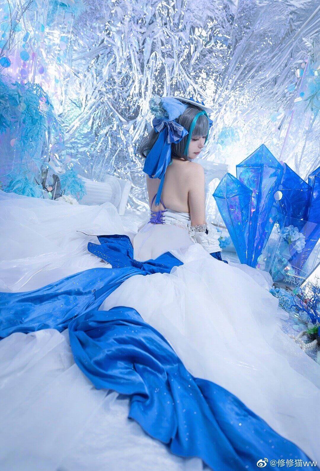 《碧蓝航线》柴郡换装「冰雪公主」cos@修修猫ww