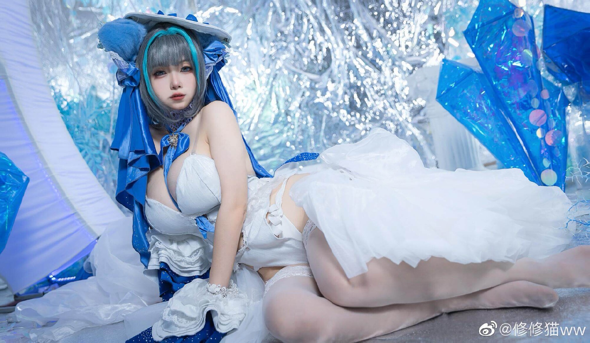 《碧蓝航线》柴郡换装「冰雪公主」cos@修修猫ww