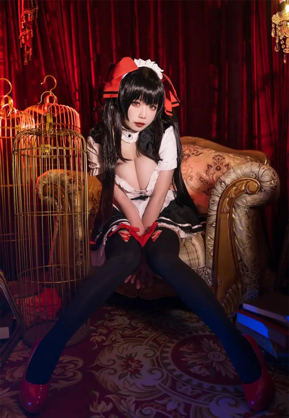 《约会大作战》时崎狂三女仆装cosplay 《约会大作战》时崎狂三女仆装cosplay