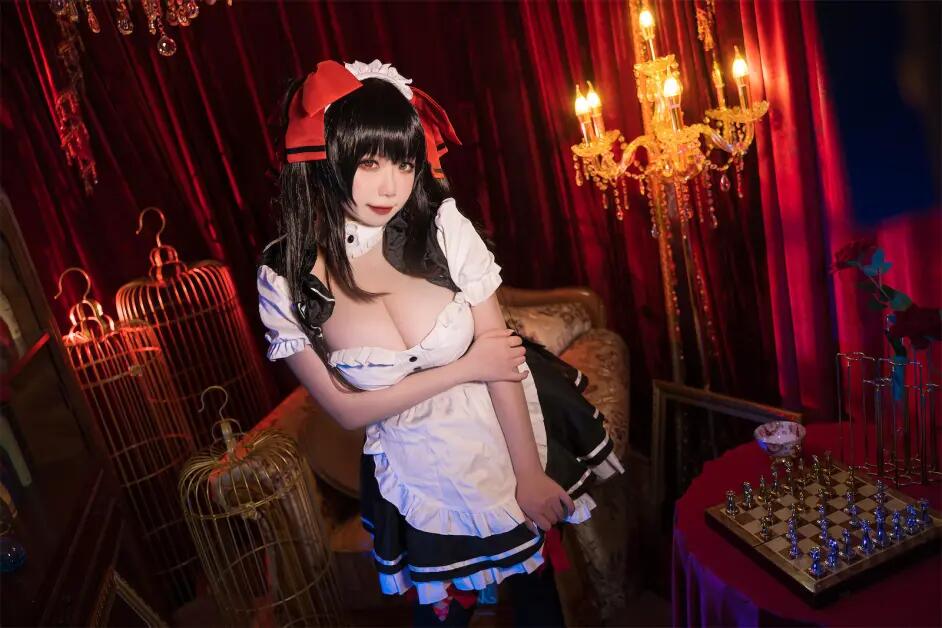 《约会大作战》时崎狂三女仆装cosplay 《约会大作战》时崎狂三女仆装cosplay