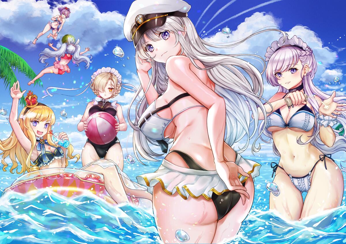 《碧蓝航线》多人泳装美图一览