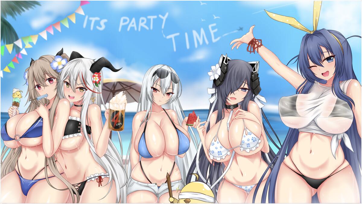 《碧蓝航线》多人泳装美图一览
