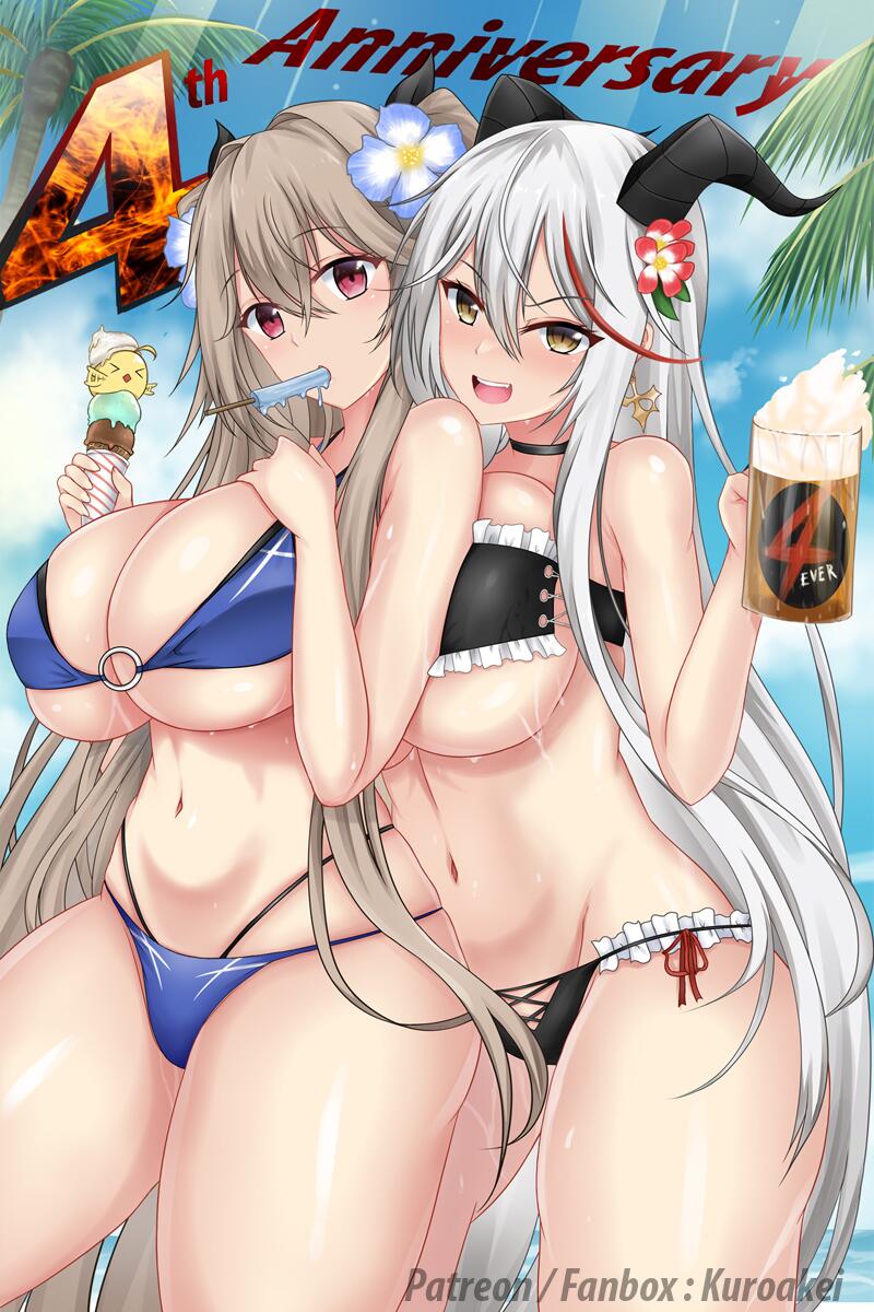 《碧蓝航线》多人泳装美图一览