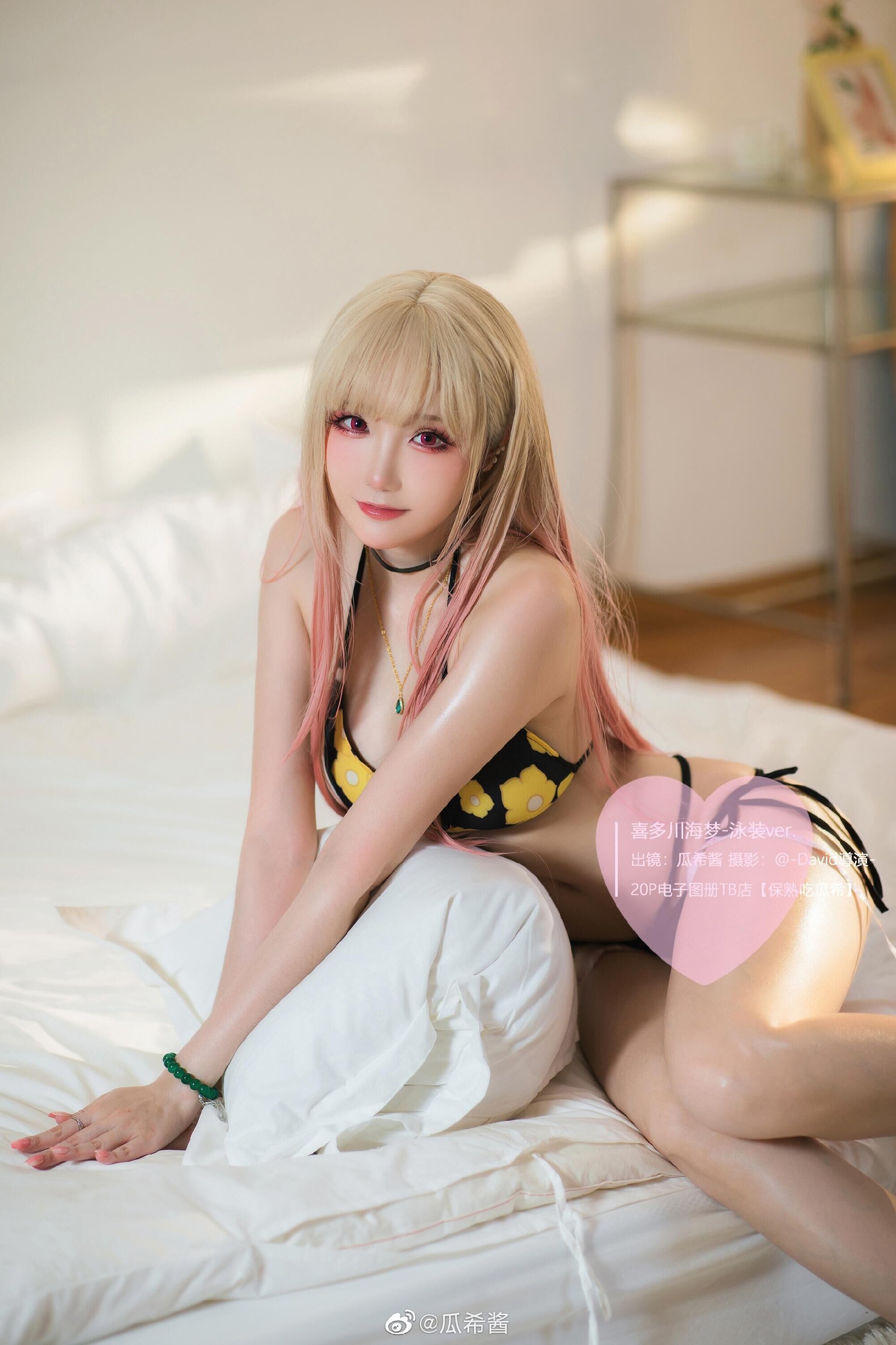 cosplay:《恋上更衣人偶》喜多川海梦泳装cos