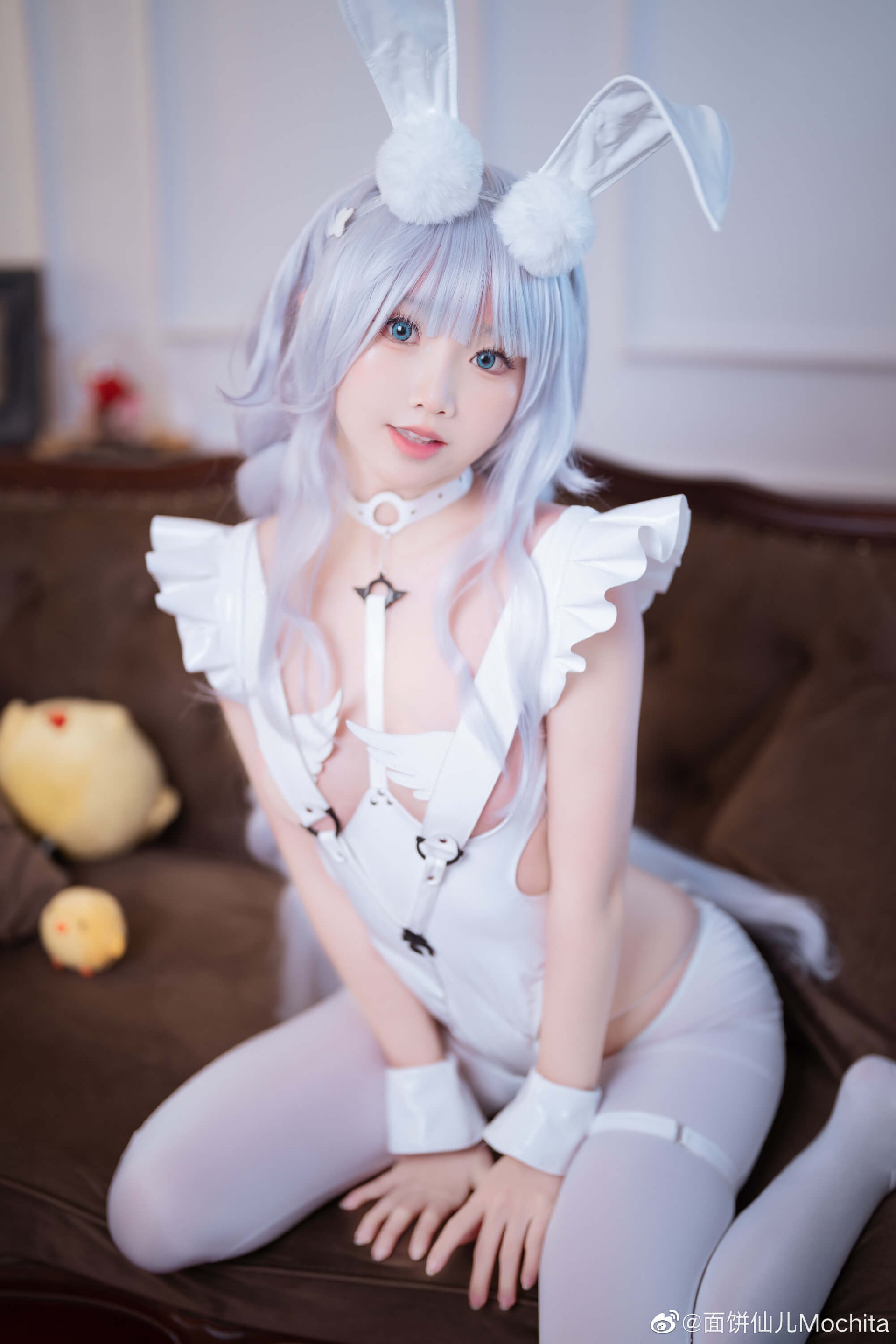 COS《碧蓝航线 》恶毒兔女郎 懒懒的白兔@面饼仙儿Mochita