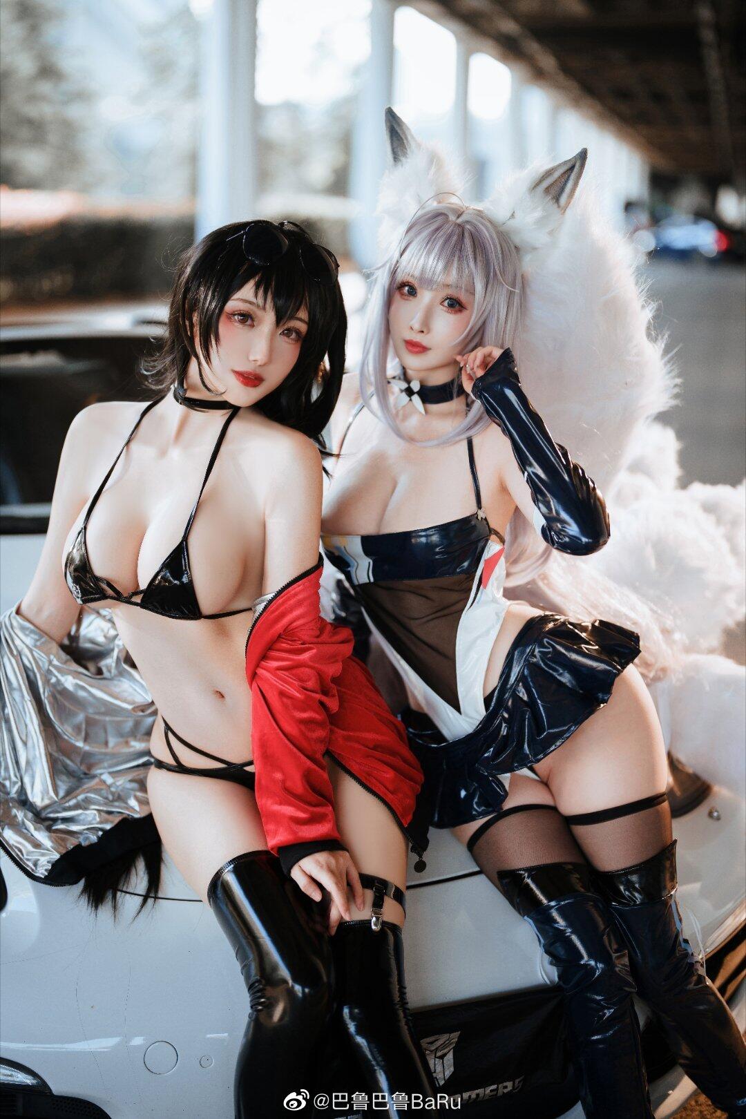 COS《碧蓝航线》热门赛车皮肤cosplay