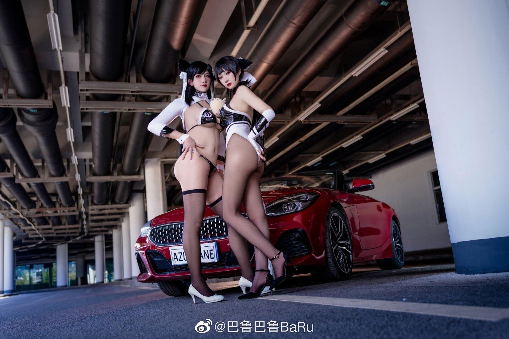 COS《碧蓝航线》热门赛车皮肤cosplay