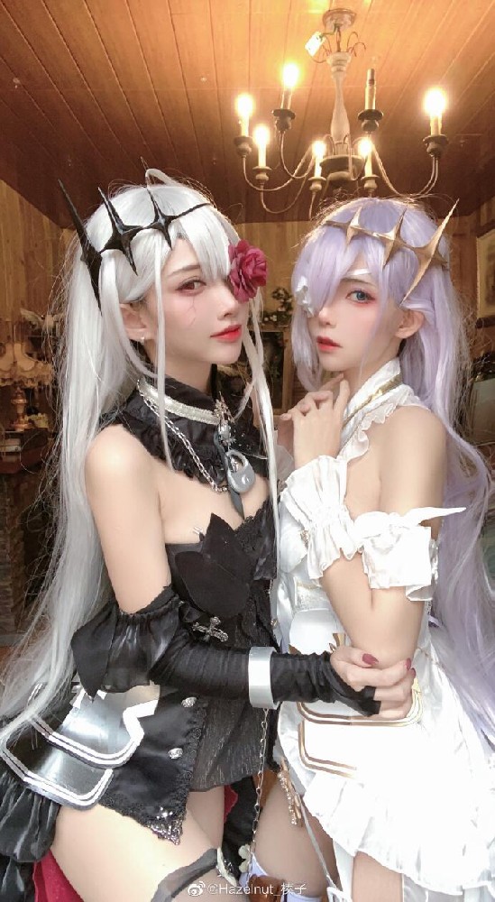 游戏《碧蓝航线》埃姆登黑白双子cosplay