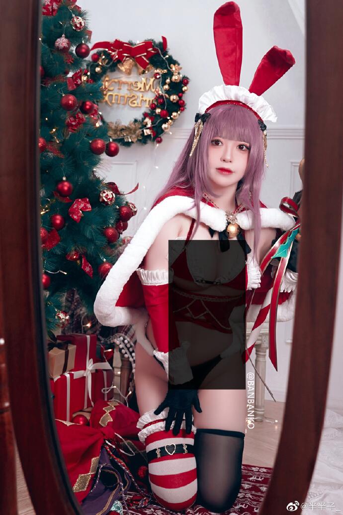 游戏《天下布魔》圣诞兔女郎艾可cosplay
