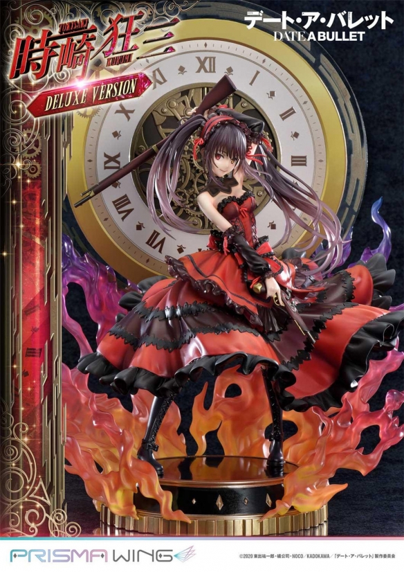 手办《约会大作战》时崎狂三红黑色的经典礼服“神威灵装·三番”装扮登场8
