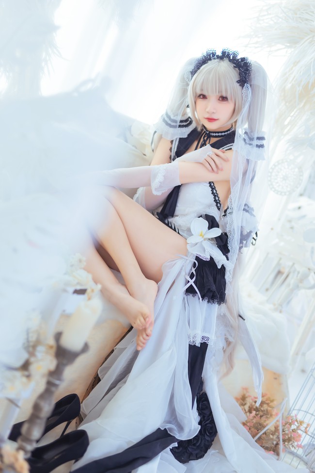 游戏碧蓝航线可畏换装梳妆的大小姐cosplay
