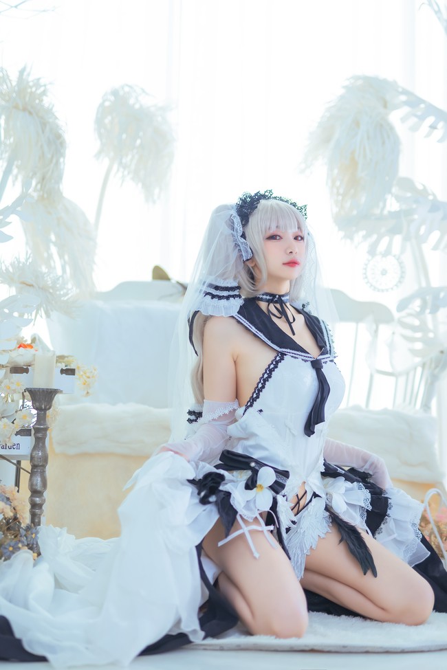 游戏碧蓝航线可畏换装梳妆的大小姐cosplay