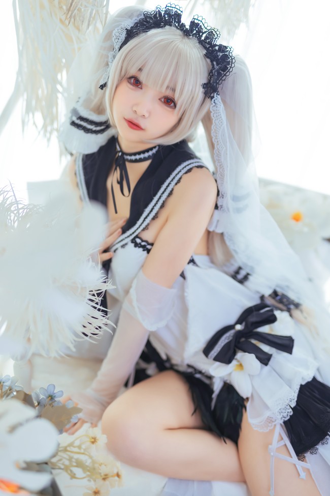 游戏碧蓝航线可畏换装梳妆的大小姐cosplay
