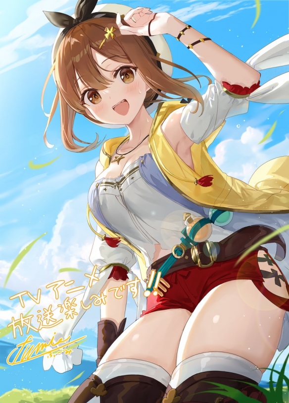 游戏改编动画《莱莎的炼金工房》新应援绘倒计时图，TV动画将于7月1日正式开播6