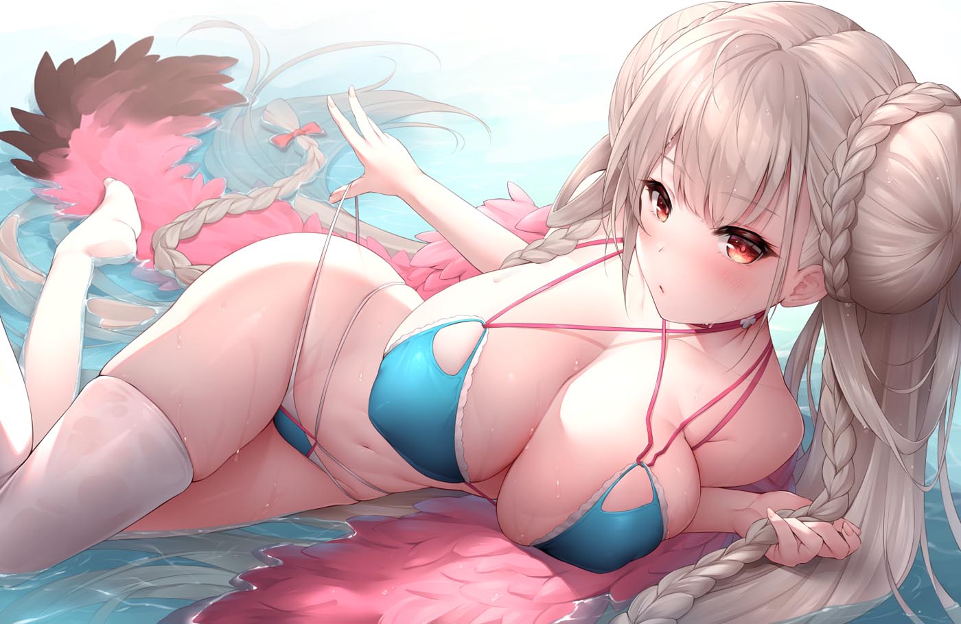 碧蓝航线泳装美图对夏日的热爱