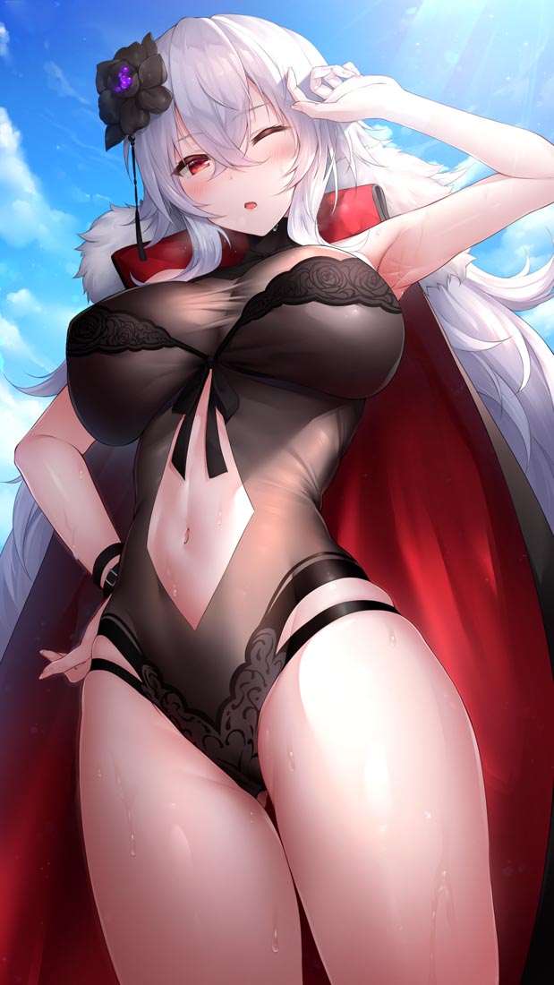 碧蓝航线泳装美图对夏日的热爱