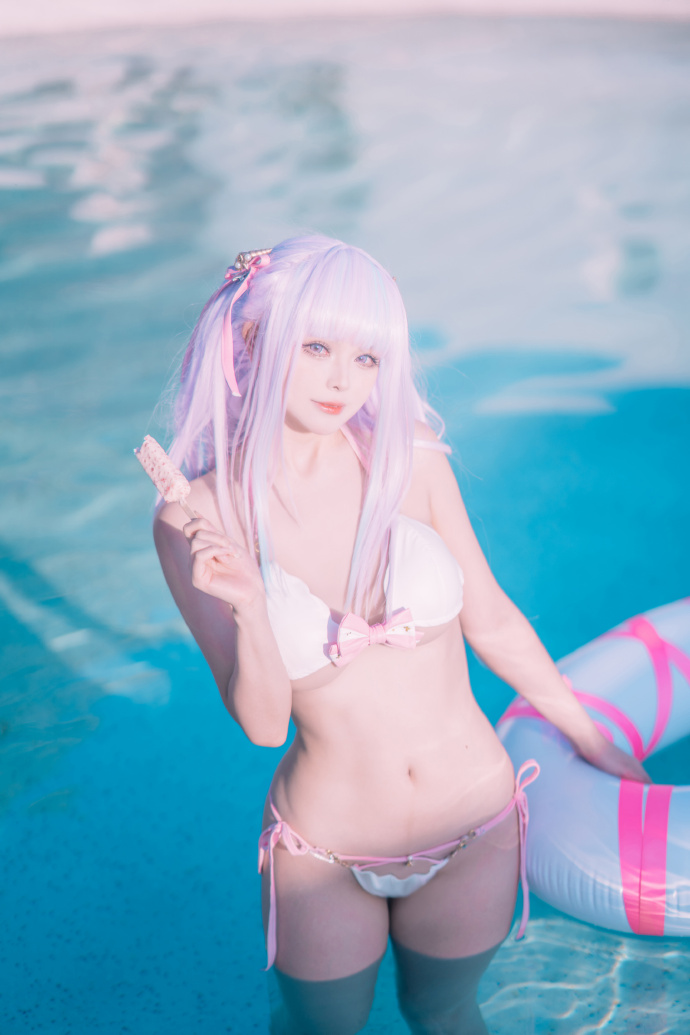碧蓝航线普利茅斯泳装cosplay：无暇的夏之心