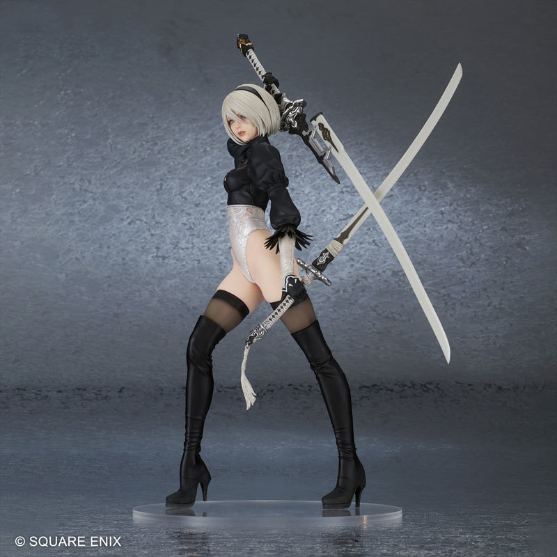 动作RPG「尼尔：机械纪元」中2B(寄叶二号B型)再次化身为手办!