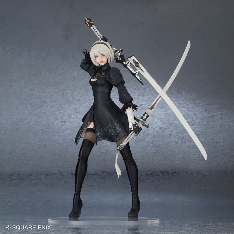 动作RPG「尼尔：机械纪元」中2B(寄叶二号B型)再次化身为手办!
