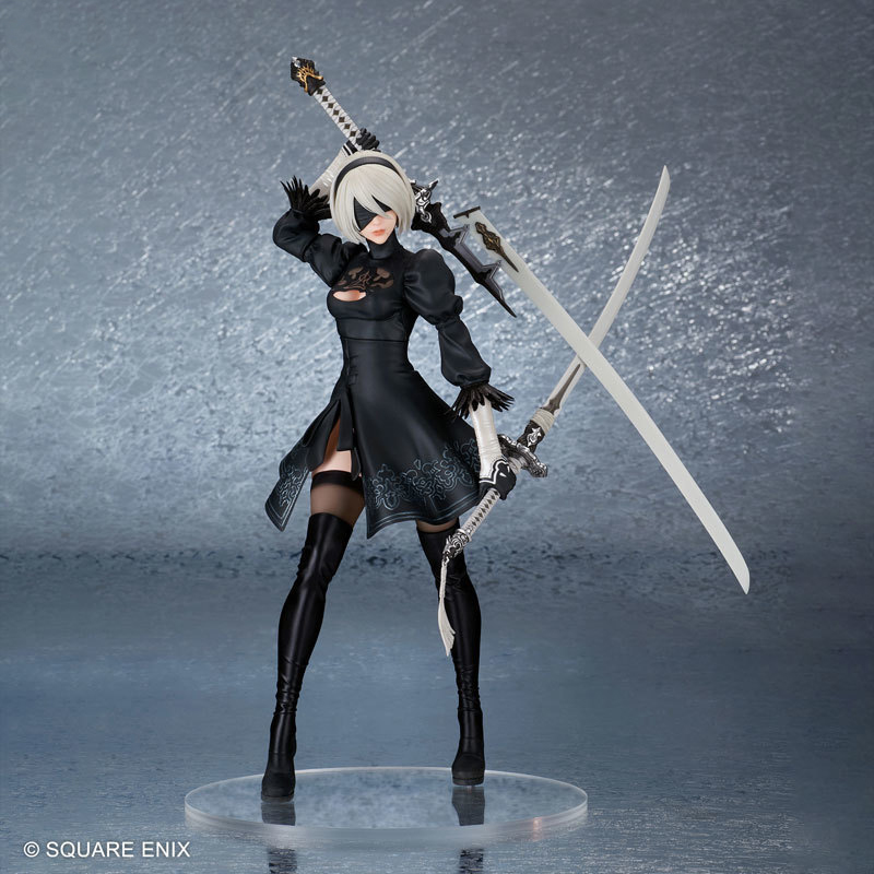 动作RPG「尼尔：机械纪元」中2B(寄叶二号B型)再次化身为手办!