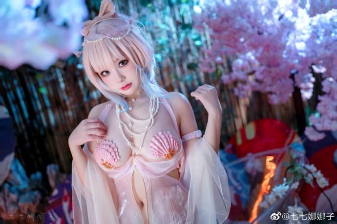 手游《原神》珊瑚宫心海COS 五星美人鱼-5P