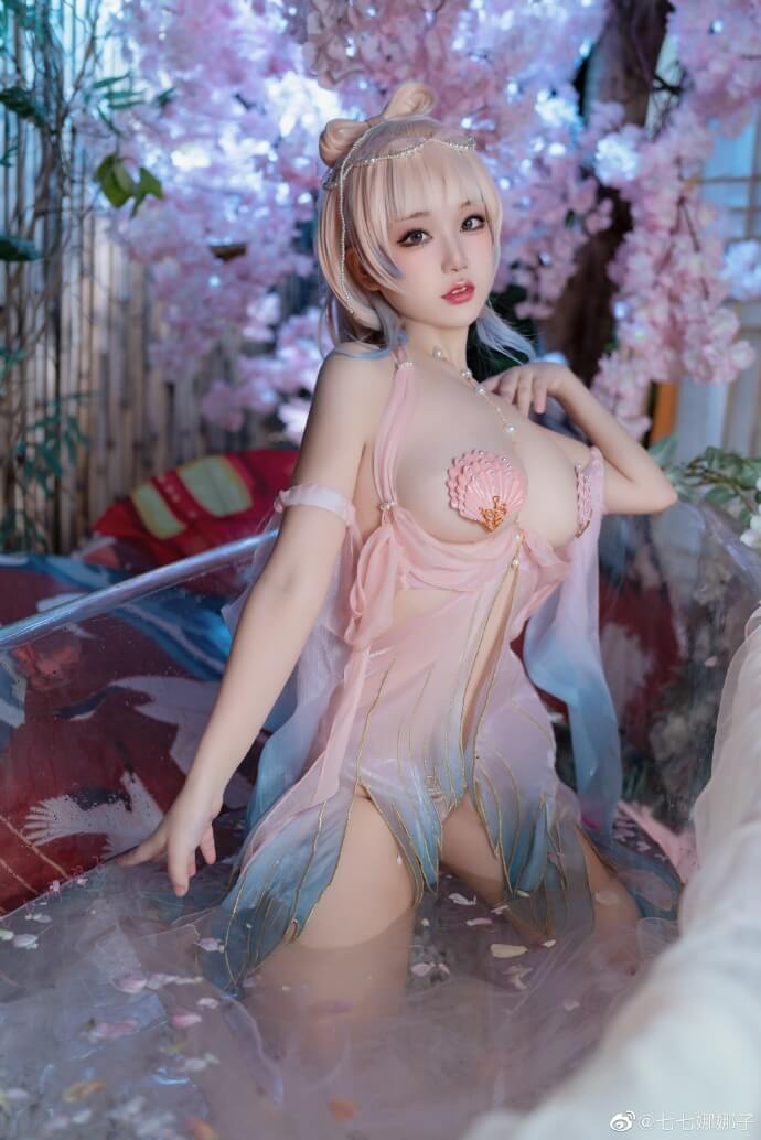 手游《原神》珊瑚宫心海COS 五星美人鱼